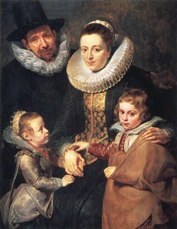 Peter Paul Rubens Fan Brueghel the Elder and his Family (mk01) oil painting image
